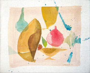 "Étude avec fruit et…" başlıklı Tablo Philippe Laborde tarafından, Orijinal sanat, Suluboya