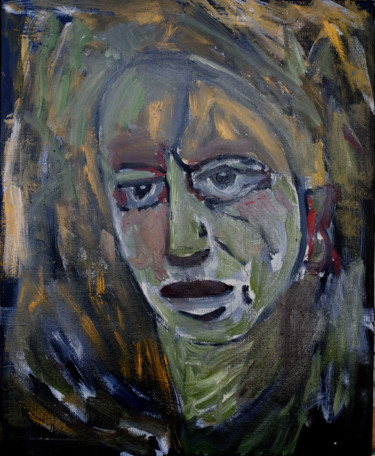 Peinture intitulée "marie 3" par Philippe Langaud, Œuvre d'art originale, Huile