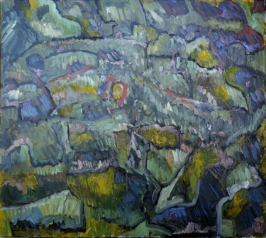 Malerei mit dem Titel "Irlande" von Philippe Langaud, Original-Kunstwerk, Öl