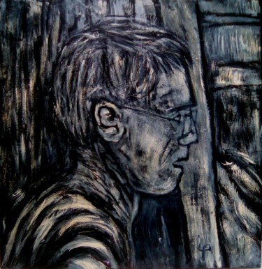 Peinture intitulée "Auto-portrait" par Philippe Langaud, Œuvre d'art originale, Acrylique Monté sur Châssis en bois