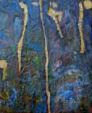Картина под названием "fissure" - Philippe Langaud, Подлинное произведение искусства, Акрил Установлен на Деревянная рама дл…
