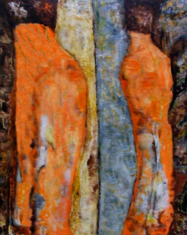 Malerei mit dem Titel "égo" von Philippe Langaud, Original-Kunstwerk, Acryl