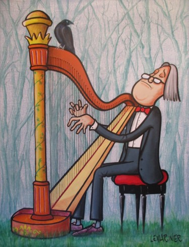 Painting titled "Toccata à la lisièr…" by Philippe Lemarinier, Original Artwork, Acrylic