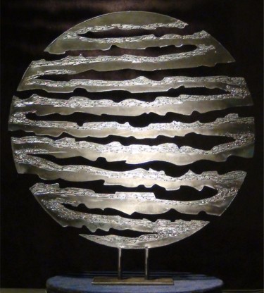 Sculpture intitulée "LA BRUME" par Lonzi, Œuvre d'art originale, Métaux