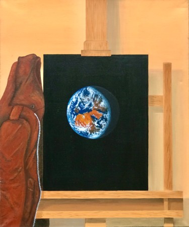 Malerei mit dem Titel "Le rêve d'Icare V" von Philippe Manson, Original-Kunstwerk, Öl