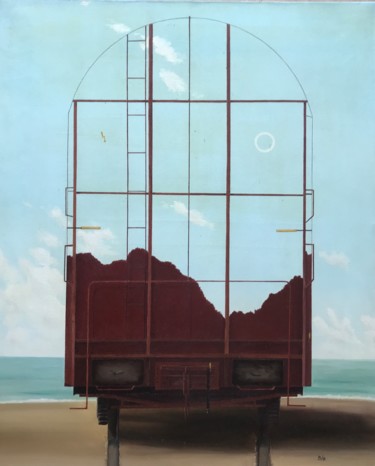Peinture intitulée "Le voyage" par Philippe Manson, Œuvre d'art originale, Huile