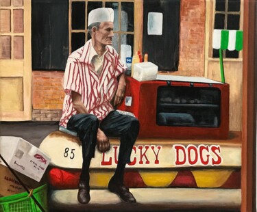 Malerei mit dem Titel "Lucky - Unlucky" von Philippe Manson, Original-Kunstwerk, Acryl Auf Keilrahmen aus Holz montiert