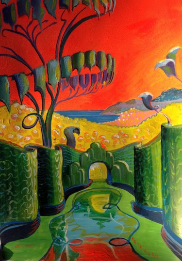 绘画 标题为“La Casella Opio Phi…” 由Philippe Metaireau, 原创艺术品, 水粉