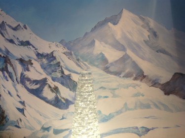 Painting titled ""Mount Cook ,New ze…" by Philippe Metaireau, Original Artwork
