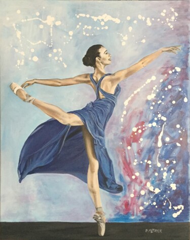 「Le ballet」というタイトルの絵画 Philippe Metayerによって, オリジナルのアートワーク, アクリル