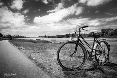 Fotografia intitulada "la Loire à vélo.jpg" por Philippe Nannetti, Obras de arte originais