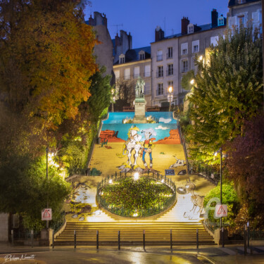 Фотография под названием "Blois, Escaliers De…" - Philippe Nannetti, Подлинное произведение искусства, Цифровая фотография