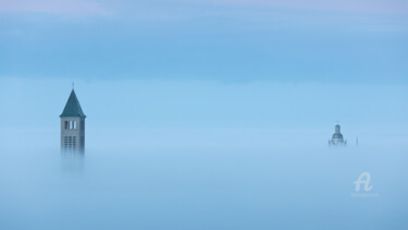 Fotografia zatytułowany „brouillard” autorstwa Philippe Nannetti, Oryginalna praca, Fotografia cyfrowa Zamontowany na Alumin…