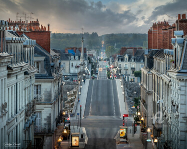 Photography titled "Blois, panorama" by Philippe Nannetti, Original Artwork, Digital Photography Mounted on Wood Stretcher f…