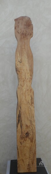 Escultura titulada "BOIS VERTICALE 2" por Philippe Olive, Obra de arte original, Madera