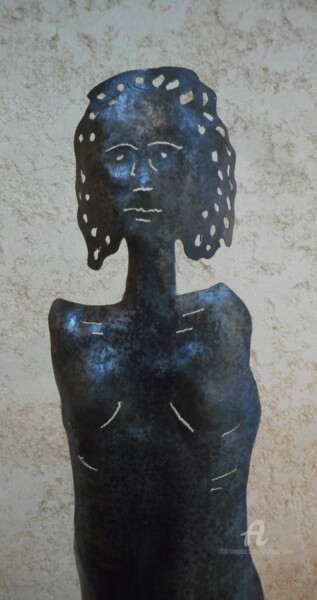 Sculpture titled "FIGURE 96" by Philippe Olive, Original Artwork, Metals