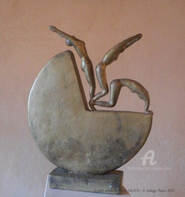 Sculpture intitulée "REVERENCE" par Philippe Olive, Œuvre d'art originale, Bronze