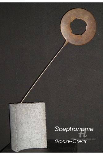 Sculpture titled "SCEPTRONOME" by Philippe Olive, Original Artwork, Bronze