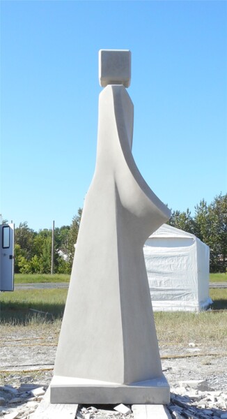 Sculpture titled "J9 et J10" by Philippe Olive, Original Artwork, Stone