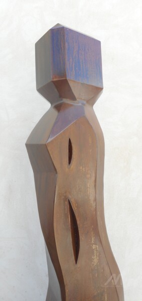 Skulptur mit dem Titel "FIGURE Déambulante…" von Philippe Olive, Original-Kunstwerk, Metalle