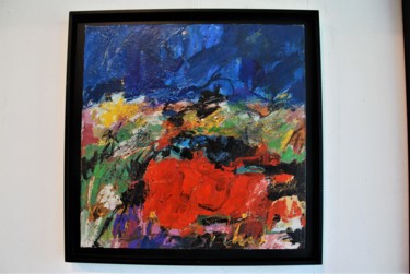 Painting titled "le temps change" by Philippe Olivié, Original Artwork, Oil Mounted on Wood Stretcher frame