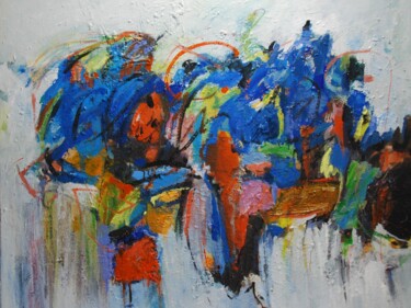 Painting titled "PJG 7" by Philippe Olivié, Original Artwork, Oil