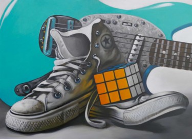 Painting titled "converse2.jpg" by Philippe Olivier, Original Artwork, Acrylic