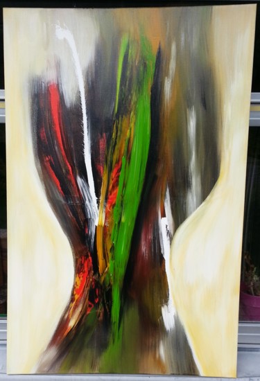 Painting titled "Le vase (The vase)" by Philippe Ostyn, Original Artwork