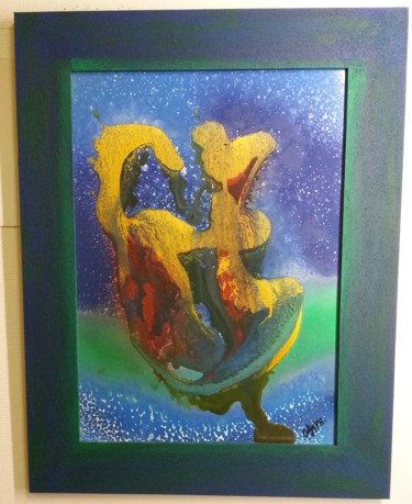 Peinture intitulée "La pieuvre (An octo…" par Philippe Ostyn, Œuvre d'art originale, Acrylique