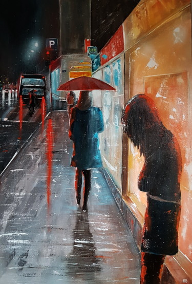 Peinture intitulée "coin-de-rue-imp.jpg" par Philippe Poho, Œuvre d'art originale