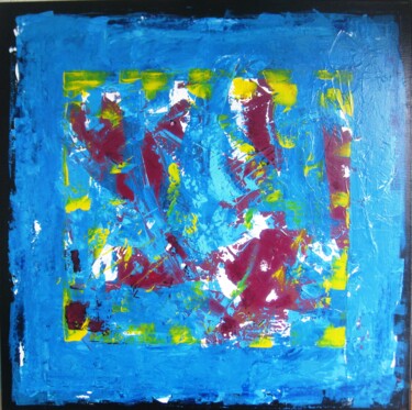 Peinture intitulée "Blue" par Philippe Rabouille (Raph), Œuvre d'art originale, Acrylique