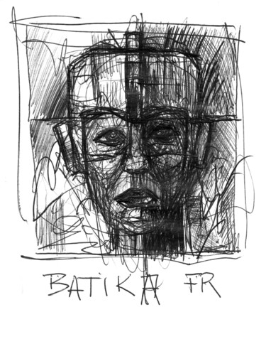 Dessin intitulée "BATIKA" par Philippe Graillot (TORGALLI), Œuvre d'art originale, Encre