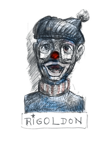 Rysunek zatytułowany „RIGOLDON” autorstwa Philippe Graillot (TORGALLI), Oryginalna praca, Atrament