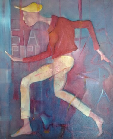 Peinture intitulée "L'ÉTRANGER" par Philippe Graillot (TORGALLI), Œuvre d'art originale, Huile