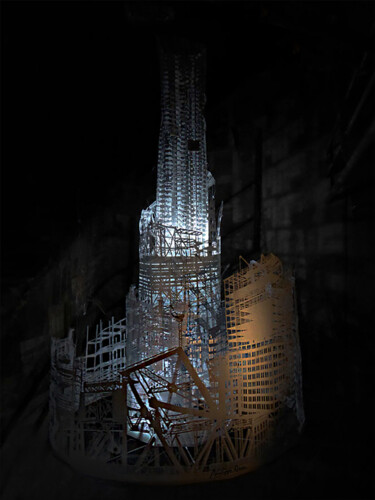 Photography titled "La tour blanche." by Philippe Renou, Original Artwork, Digital Photography