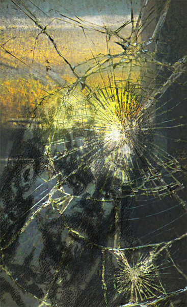 Digitale Kunst getiteld "Dépression." door Philippe Renou, Origineel Kunstwerk, Digitale collage
