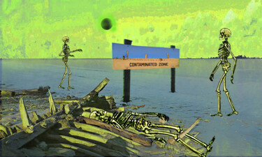 Arts numériques intitulée "La nucléarisation." par Philippe Renou, Œuvre d'art originale, Photo montage