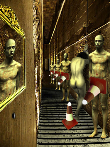 Arte digitale intitolato "Les raviolis de Mad…" da Philippe Renou, Opera d'arte originale, Fotomontaggio