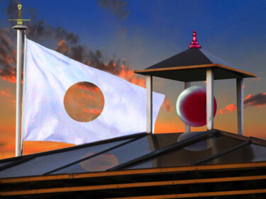 Arts numériques intitulée "La maison du soleil…" par Philippe Renou, Œuvre d'art originale, Photo montage