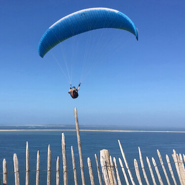 Arts numériques intitulée "" PARACHUTISME : LE…" par Philippe Renou, Œuvre d'art originale, Collage numérique