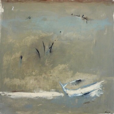 Peinture intitulée "à maree-basse-3" par Philippe Roussel, Œuvre d'art originale, Huile