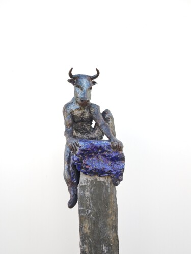 Sculpture intitulée ""Le minotaure" 2ème…" par Philippe Rude, Œuvre d'art originale, Argile