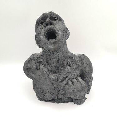 Sculpture titled "Ma Douleur" by Philippe Rude, Original Artwork, Clay