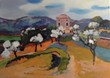 Painting titled "A Aregno" by Philippe Samoël, Original Artwork, Oil