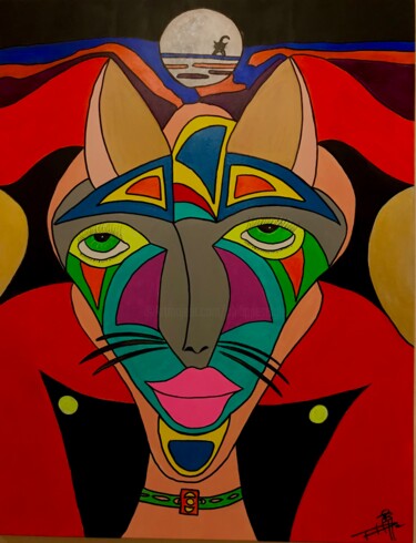 Peinture intitulée "Cats" par Philippe Seigle, Œuvre d'art originale, Acrylique