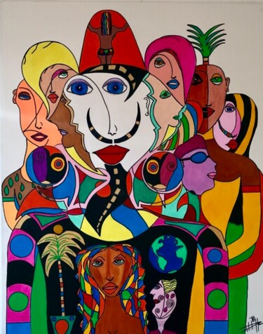 Peinture intitulée "Différences" par Philippe Seigle, Œuvre d'art originale, Acrylique