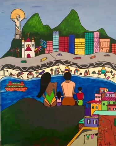 Painting titled "Bela vista" by Philippe Seigle, Original Artwork, Acrylic
