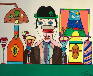 Картина под названием "Cocktails" - Philippe Seigle, Подлинное произведение искусства, Акрил