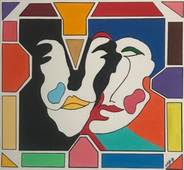 Painting titled "Ensemble" by Philippe Seigle, Original Artwork, Acrylic