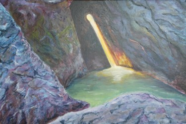 Pintura intitulada "grotte de l'étoile…" por Philippe Viard, Obras de arte originais, Acrílico